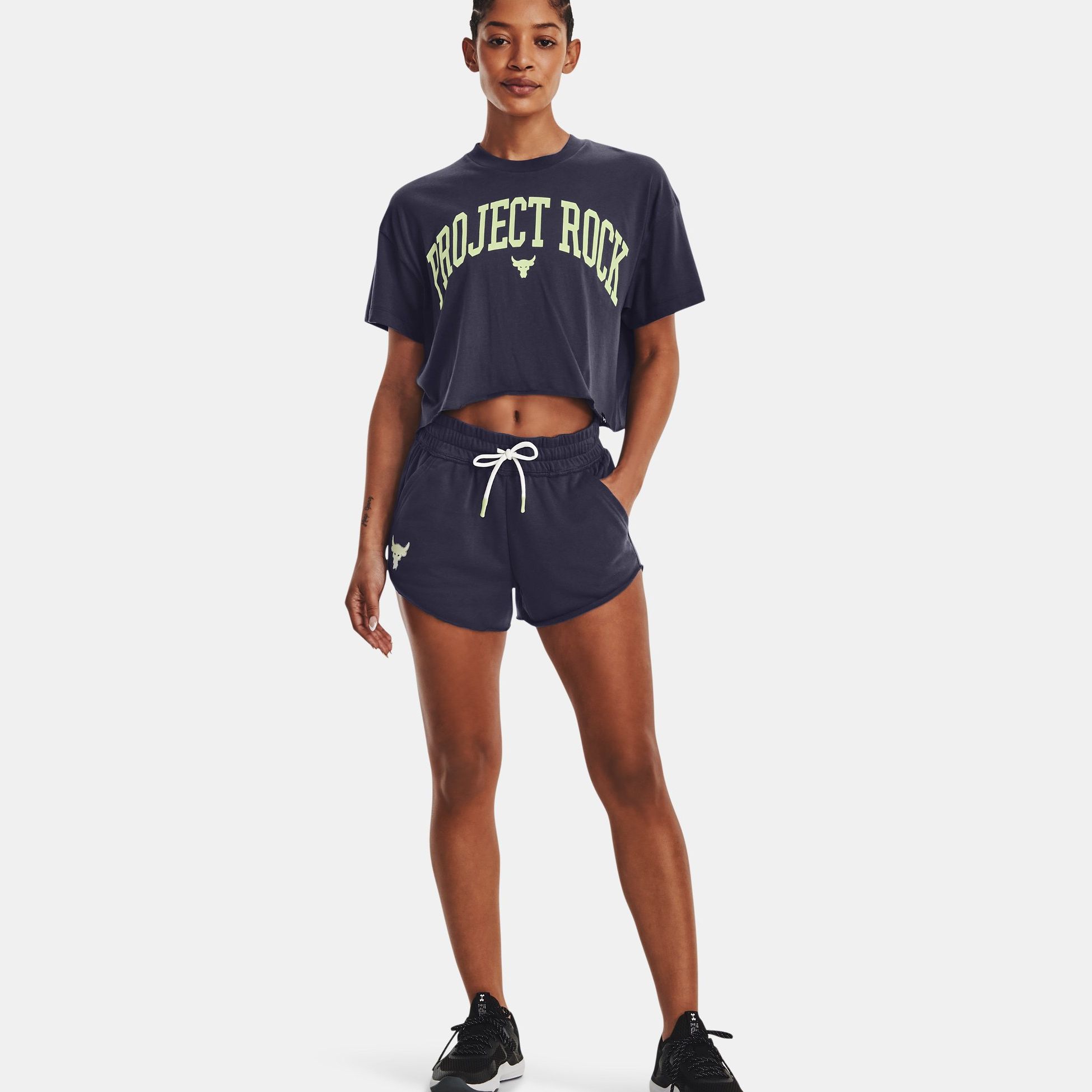 Shorts -  under armour Project Rock Rival Terry Disrupt Shorts